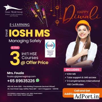 Diwali Offers on IOSH MS Training in Singapore