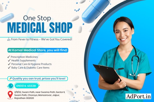 Your nearest medical shop in Mansarovar always caring for your health and needs