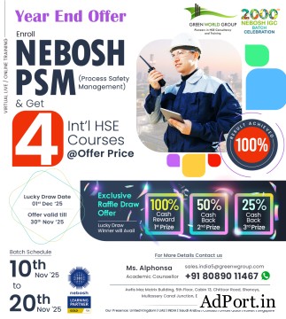 NEBOSH PSM Course Training in Kochi