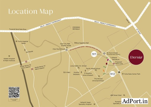 3 BHK Apartment in Techzone 4 Greater Noida - Eternia Residences