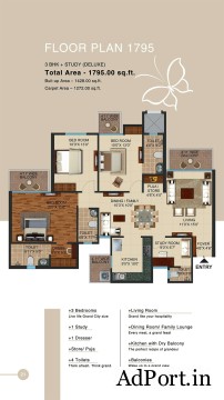 2 BHK apartment in Siddharth Vihar - Prateek Grand City Phase 1