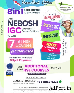 Year End NEBOSH IGC Combo Offer Learn More Save More