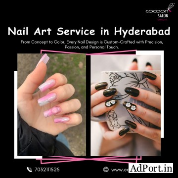 Nail Art Service in Hyderabad | 7032111525 | Cocoon Salon