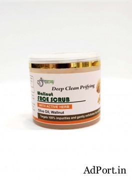 Buy Online Panchgavya Face Scrub makes skin soft beautiful glowing