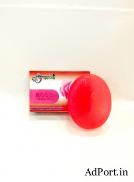 Panchgavya Rose Soap Natural Bathing Bar for Soft & Glowing Skin