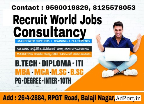 Jobs in Hindupur, Bangalore & Hyderabad for all qualifications for Freshers/Experienced