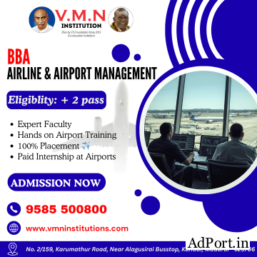 Best Career Focused BBA in Airline and Airport Management Madurai