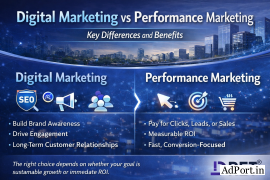 Digital Marketing vs Performance Marketing 