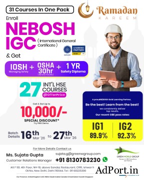 NEBOSH IGC Course in Delhi | Green World Group