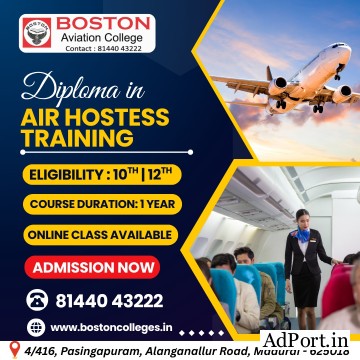 Premium Diploma in Air Hostess Training in Madurai | Boston Aviation College