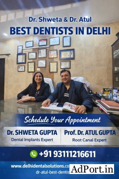 Dr Shweta & Dr Atul, Best Dentists in Delhi, from Kamniyata Dental Solution