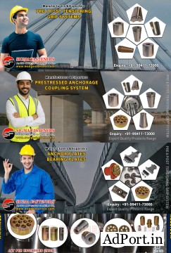 Post Tensioning wedges and barrels, pre stressed anchor grip system, anchor heads plates manufacture