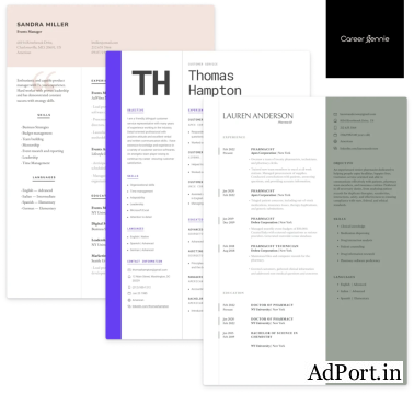 Simple and Professional Resume Templates