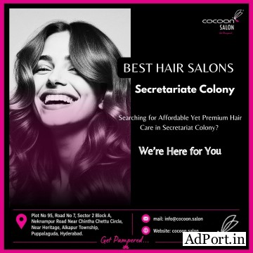 Best Hair Salons Secretariate Colony | 8121631200 | Cocoon Salon