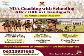 NDA Coaching with Schooling after 10th in Chandigarh