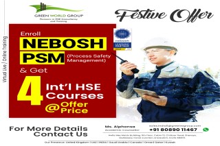 Festive Offers on NEBOSH PSM Course in Kochi