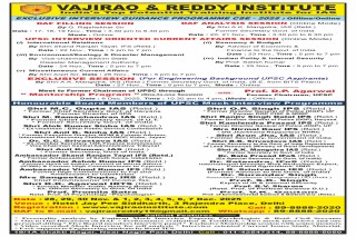 UPSC Mock Interview 2025 - Vajirao and Reddy Institute
