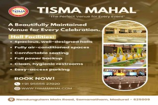 Affordable Marriage Hall in Madurai for All Functions