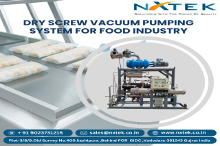 Dry Screw Vacuum Pumping System for Food Industry | Nxtek