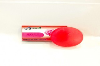 Panchgavya Rose Soap Natural Bathing Bar for Soft & Glowing Skin