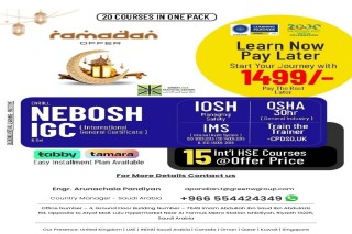 NEBOSH IGC Course in Riyadh | Ramadan Special Offers