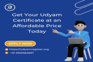 Get Your Udyam Certificate at an Affordable Price Today