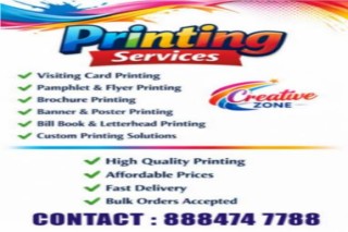 Creative Zone | Flyer Printing | Menu card | Visiting Cards Printing | 404