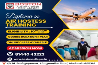 Premium Diploma in Air Hostess Training in Madurai | Boston Aviation College
