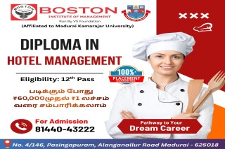 Best Hotel Management Diploma in Madurai Boston College