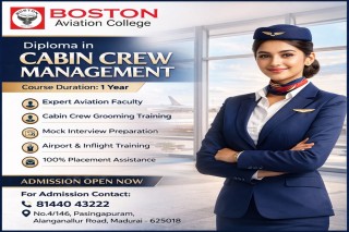 Premium Diploma in Cabin Crew Management Training | Boston Aviation College