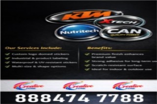 Premium 3D Domed Stickers Printing at Best Price | Metal and Acrylic | Creative Zone | 404