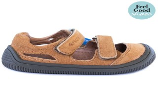 Toddler Barefoot Sneakers | BERG Brown (Narrow)