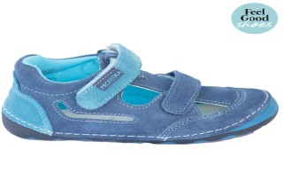 Toddler Boys Barefoot Sneakers | FLIP Blue (Wide)
